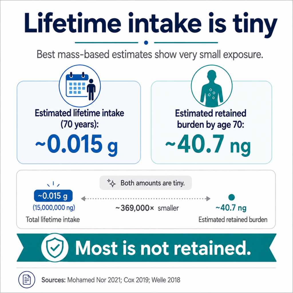 Lifetime Intake is Tiny