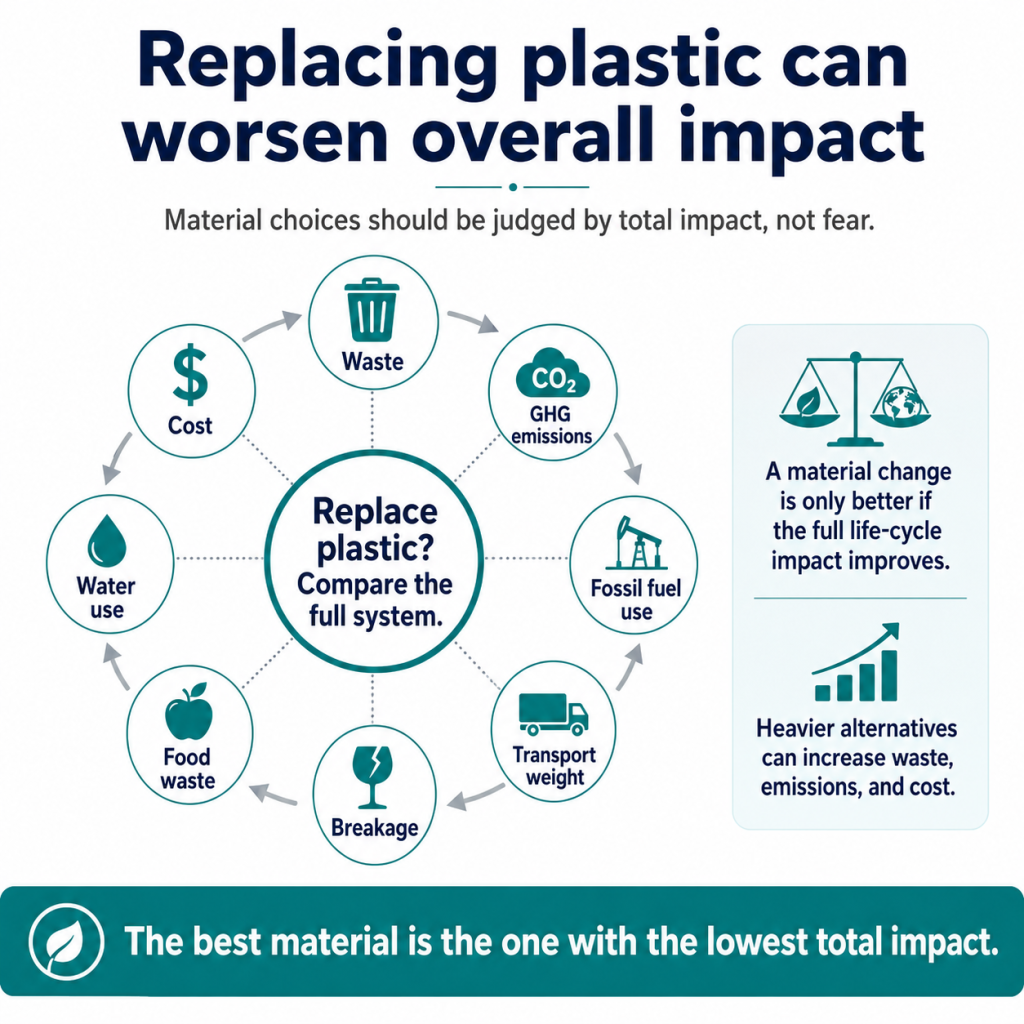 Replacing Plastic Can Increase Impact