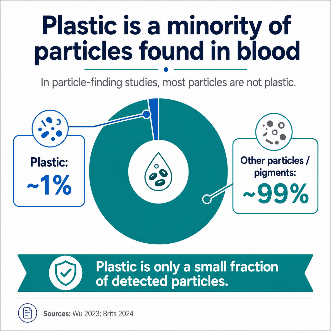 Microplastic is Minority of Particles in Blood