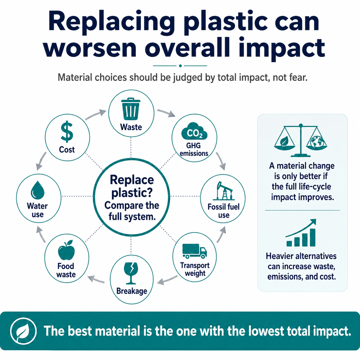 Replacing Plastic Can Increase Impact
